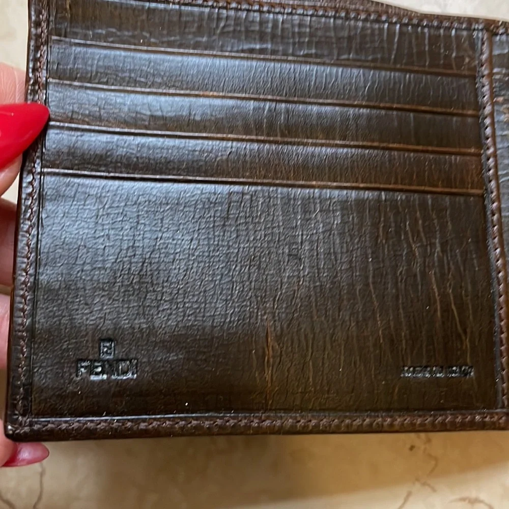 Fendi , Mens Vintage WalletDark brown / chocolate color